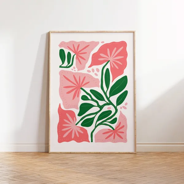 Jungle Flora Botanical Wall Art Print