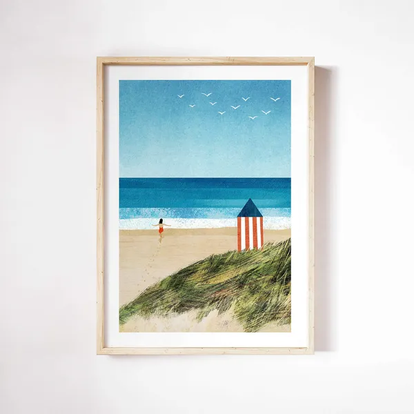 Beach Girl IV by Henry Rivers, Coastal Poster