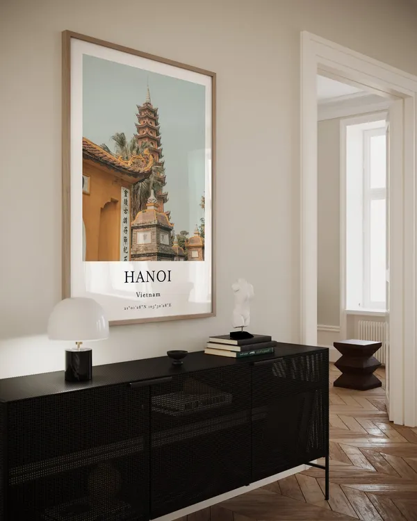 Vietnam Hanoi Travel Wall Art Print