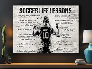 Soccer Life Lessons Personalized Art Print