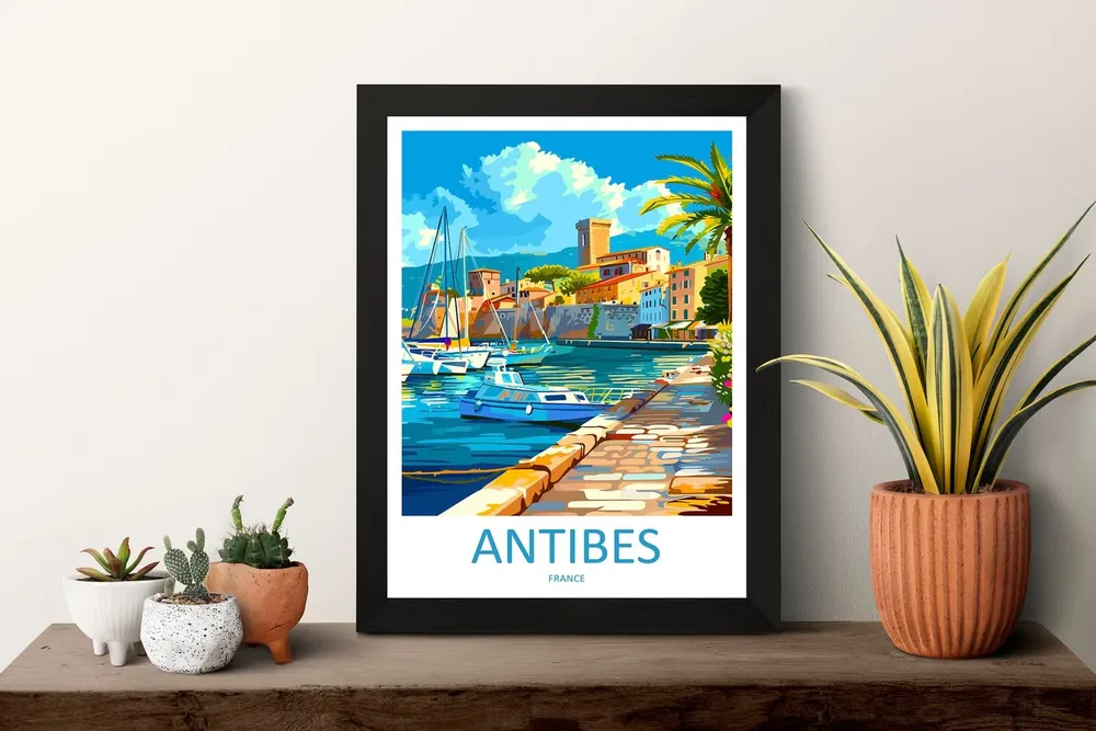 Antibes Travel Poster, France Wall Art - Image 3