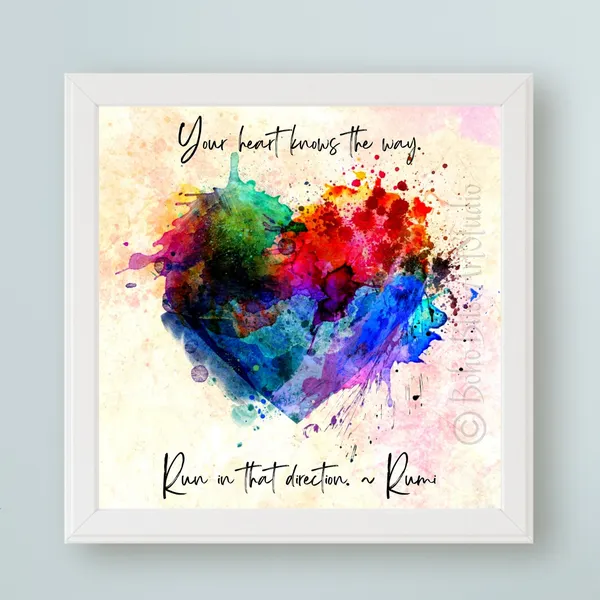 Rumi Quote Art Print, Graduation Gift Inspiration