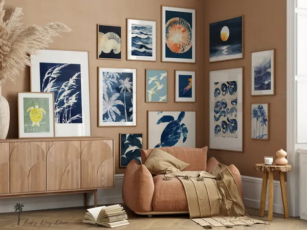 Beach Coastal Collection of 14 Abstract Sea Decor