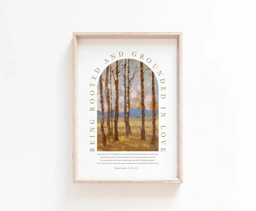 Ephesians 3:16-19 Scripture Art Print, Prayer of Love - Image 2