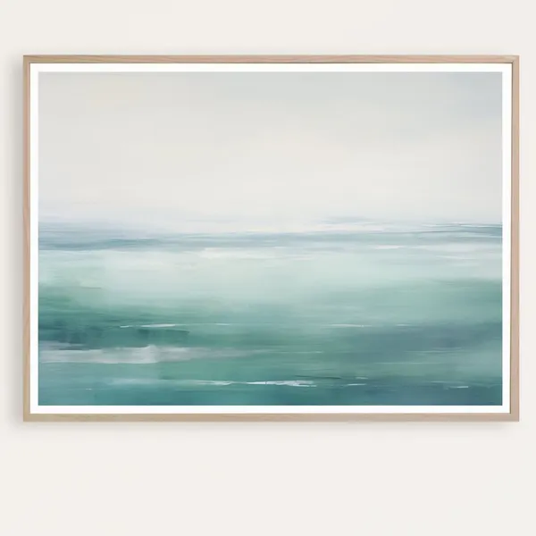 Large Ocean Watercolor Seascape Art Print