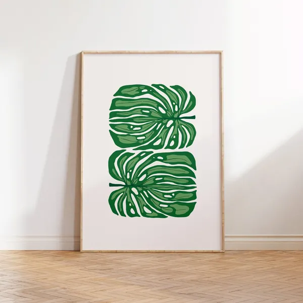 Tropical Botanical Floral Art Print, Jungle Flowers