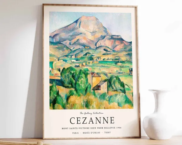 Paul Cezzane Mont Sainte Victoire Seen From Bellevue Art Print