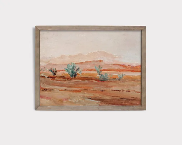 Sahara Desert Landscape Art Print, Boho Decor