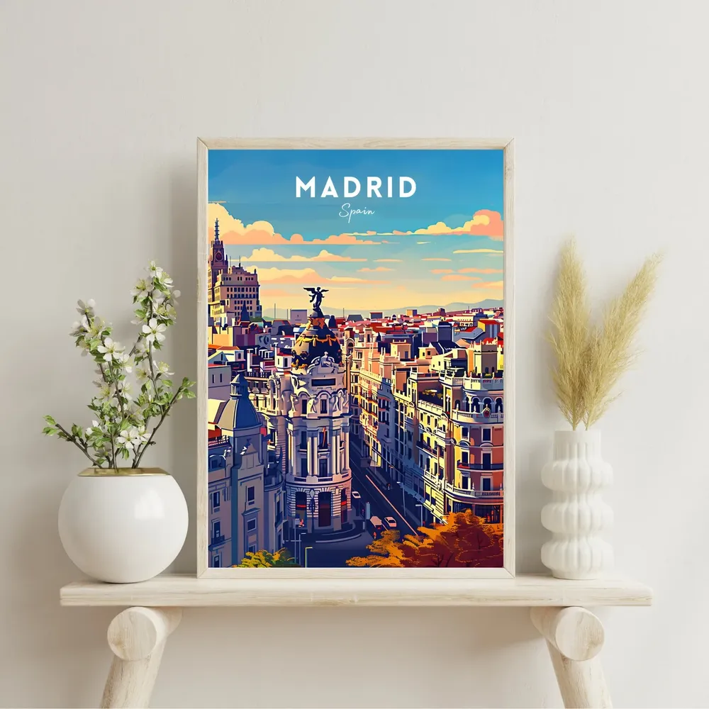 Madrid Spain Gift Travel Poster - Image 2