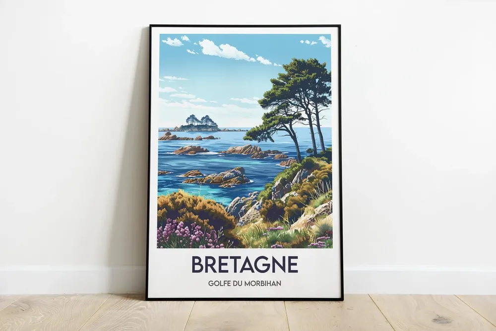 Brittany Gulf Of Morbihan Travel Poster
