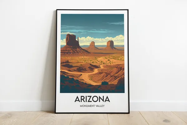 Monument Valley Travel Poster, United States