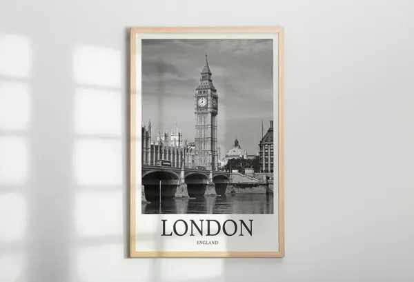 London England Travel Poster, Travel Photo Print