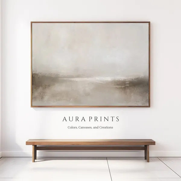 Misty Horizon Abstract Art, Contemporary Wall Print