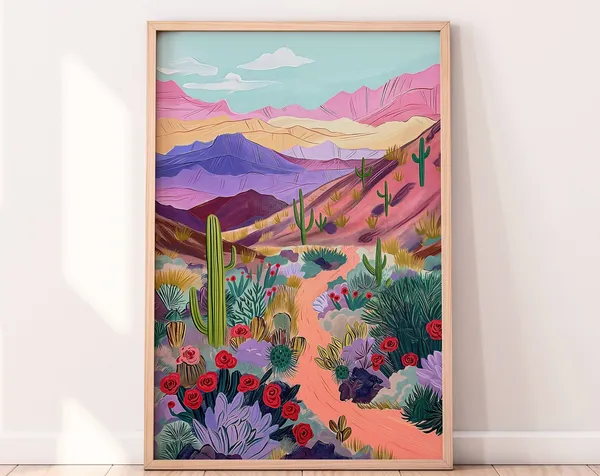 Death Valley National Park Travel Art Print, California