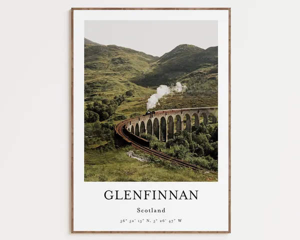 Scotland Travel Poster, Nature Wall Art