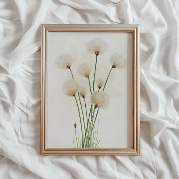 Dandelion Wall Art, Vintage Floral Art Print