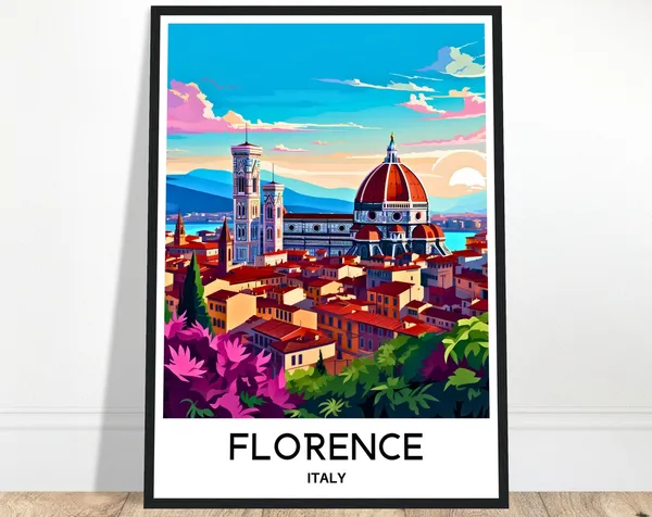Florence Travel Poster Art Print