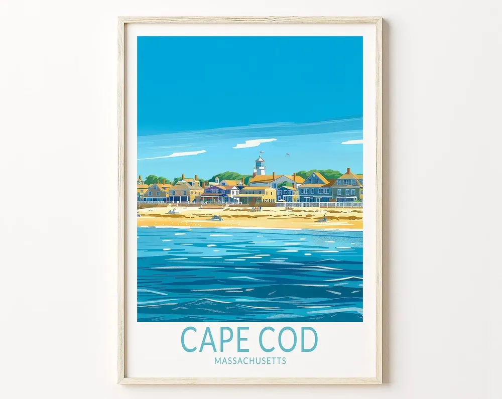 Cape Cod Home Decor Travel Poster