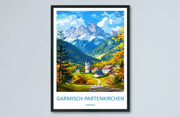 Garmisch Partenkirchen Gift Travel Poster