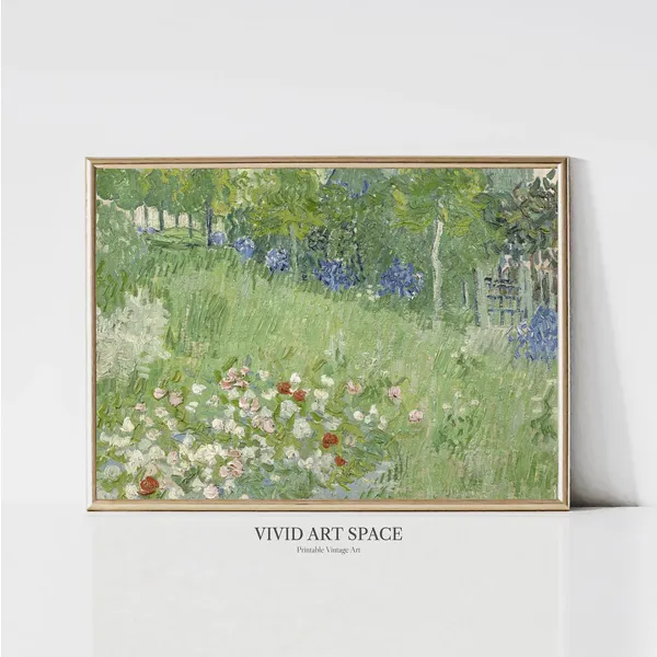 Van Gogh Daubigny's Garden Impressionist Landscape Print