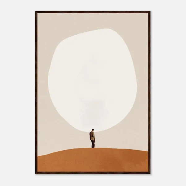 Overthinking Art Print, Minimalist Home Decor