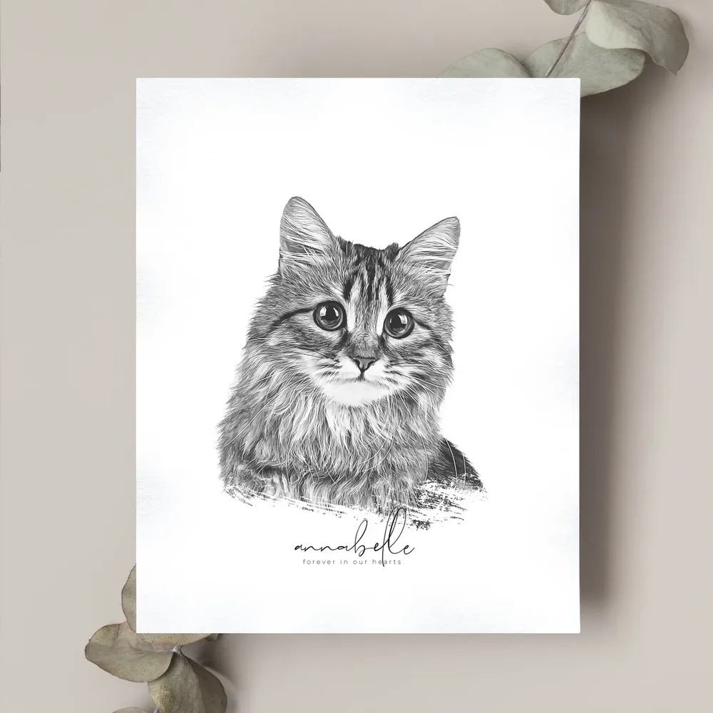 Custom Pet Portrait for Dogs and Cats, Art Print - Image 4
