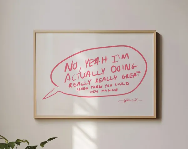 Doing Great Mid-Century Modern Typography Art Print