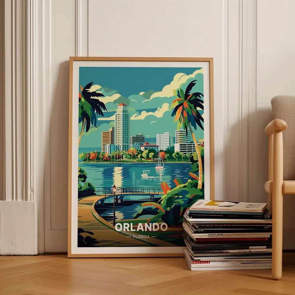 Orlando Beach Travel Poster