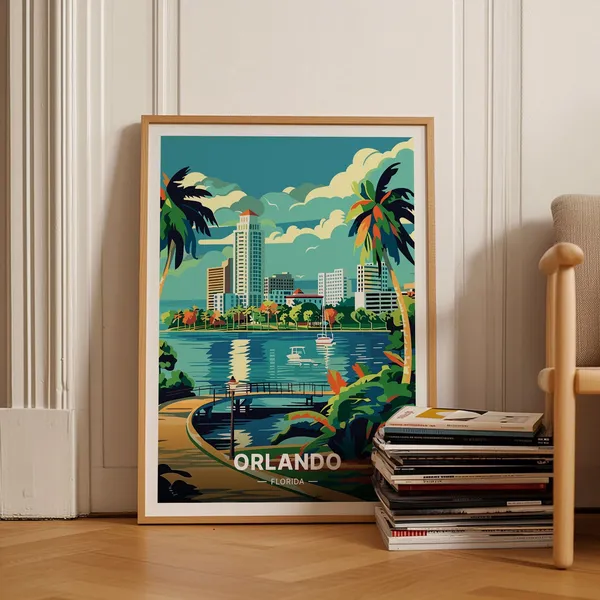 Orlando Beach Travel Poster