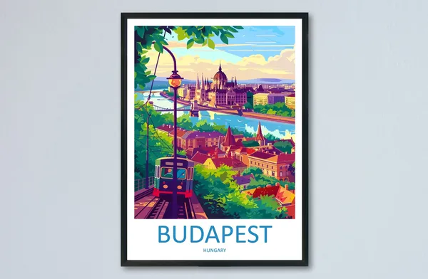 Budapest Travel Print Home Dcor Art Print