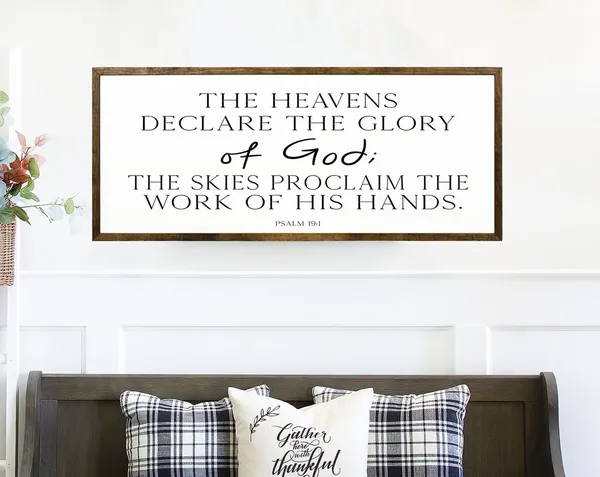 Psalm 191 Farmhouse Scripture Home Decor Art Print