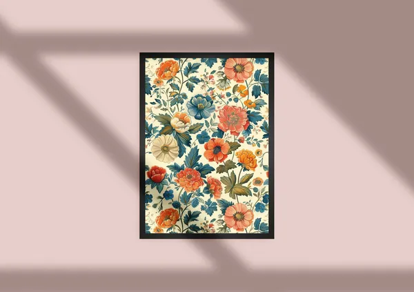 Colorful Flower Painting Grandmillennial Art Print