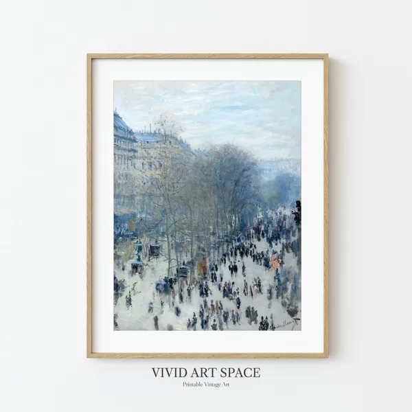 Boulevard Des Capucines by Claude Monet, Paris Art Print