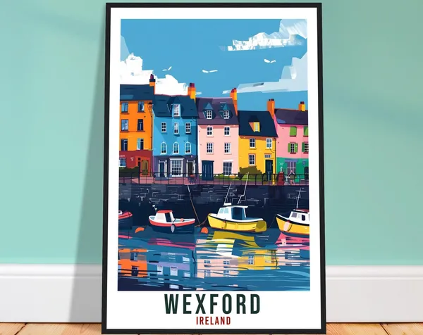 Wexford Travel Poster, Ireland Wall Art Print