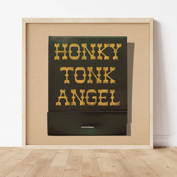 Honky Tonk Angel Western Art Print, Southwestern Home