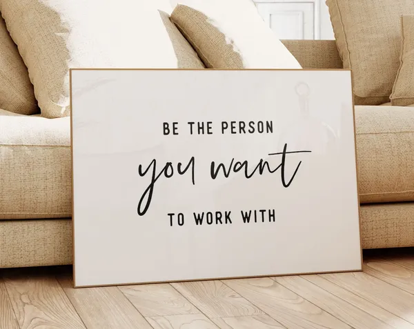 Teamwork Quotes Office Motivation Art Print