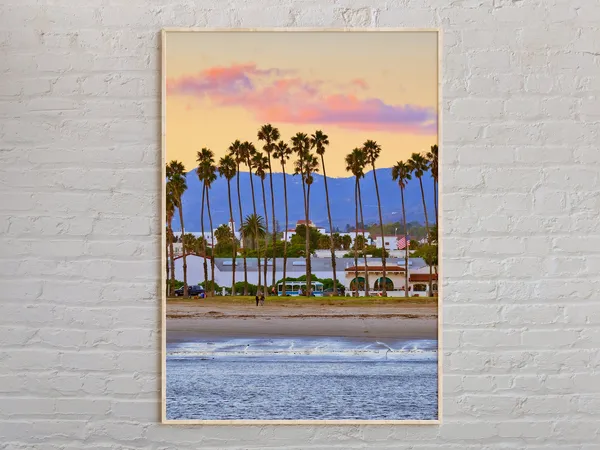 Santa Barbara Photo Poster, Holiday Wall Art