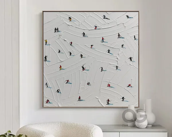 Personalized Ski Sport Winter Mountain Art Print
