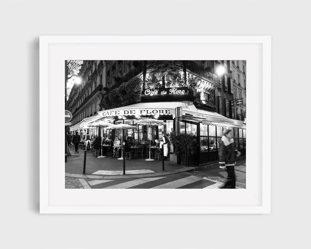 Cafe De Flore Saint Germain Paris Travel Poster