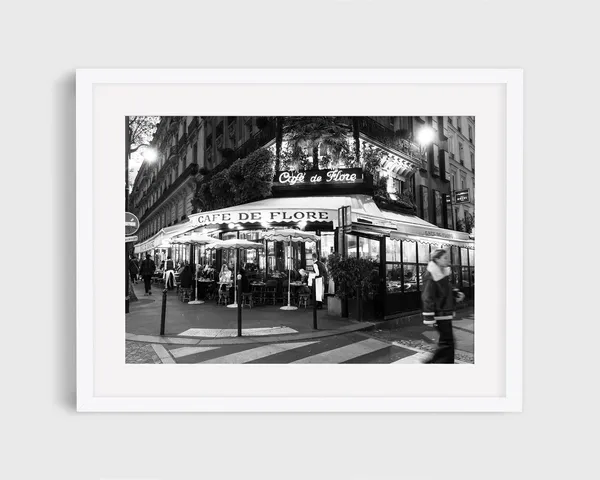 Cafe De Flore Saint Germain Paris Travel Poster