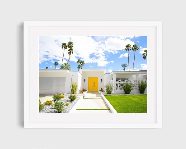 Palm Springs House, Mid Century Modern Art Print