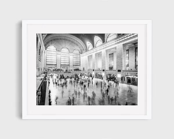 Grand Central Station Black And White New York Art Print