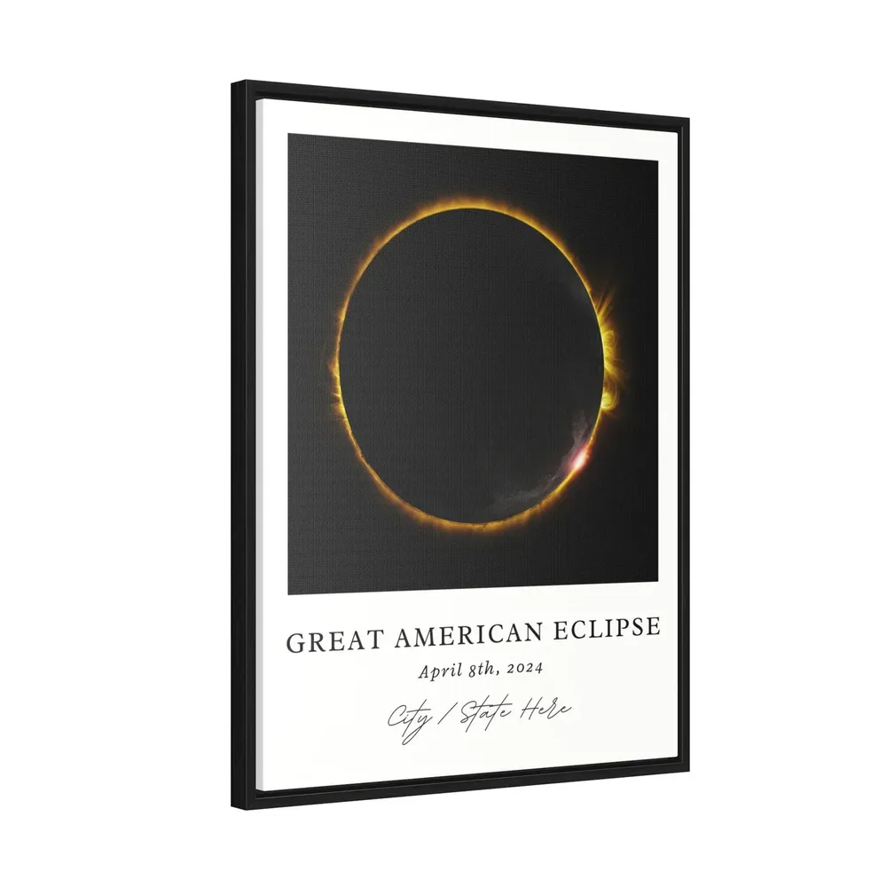 Custom Eclipse Artwork 2024 Solar Souvenir Art Print - Image 6
