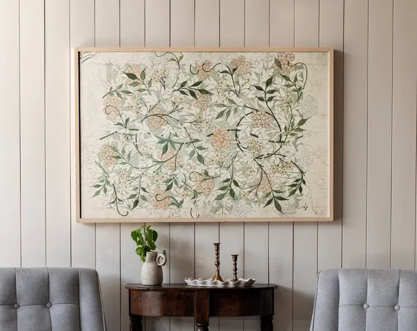 William Morris Botanical Textile Flower Art Print