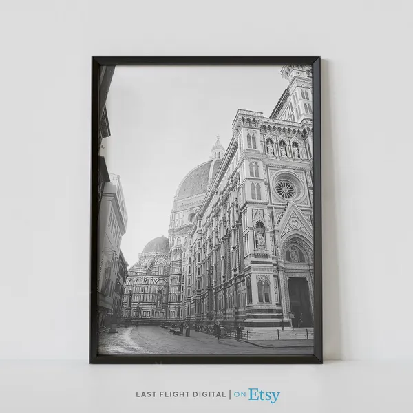 Florence Santa Maria Cathedral, Italy Travel Poster