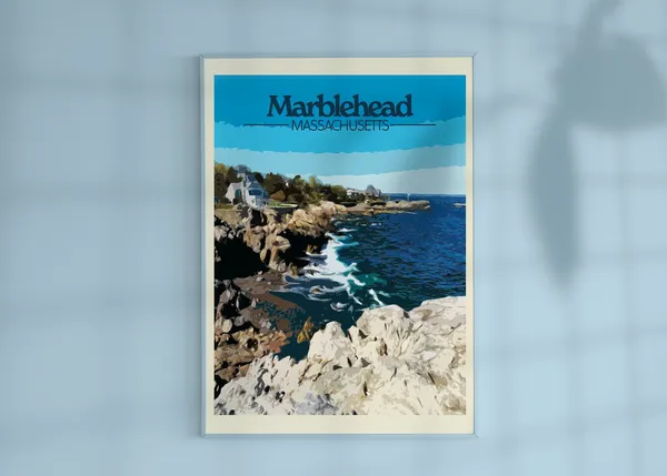 Marblehead, MA Massachusetts Travel Poster