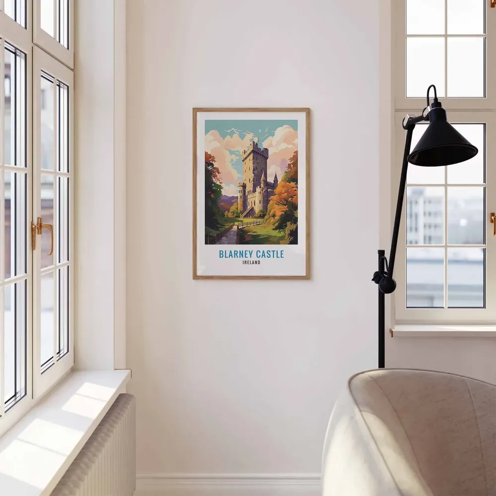 Blarney Castle Travel Poster, Ireland Landmark - Image 3