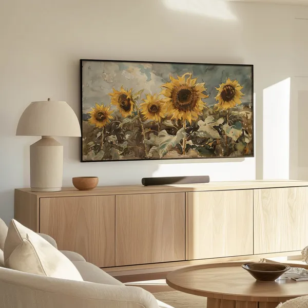 Sunflower Field Spring-Summer Art Print