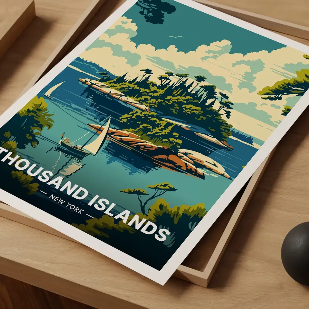 Thousand Islands New York Travel Poster - Image 2