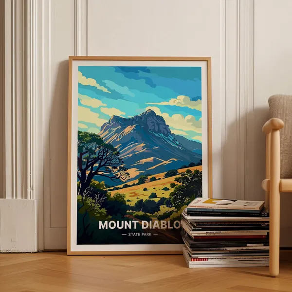 California Mount Diablo State Park Travel Poster